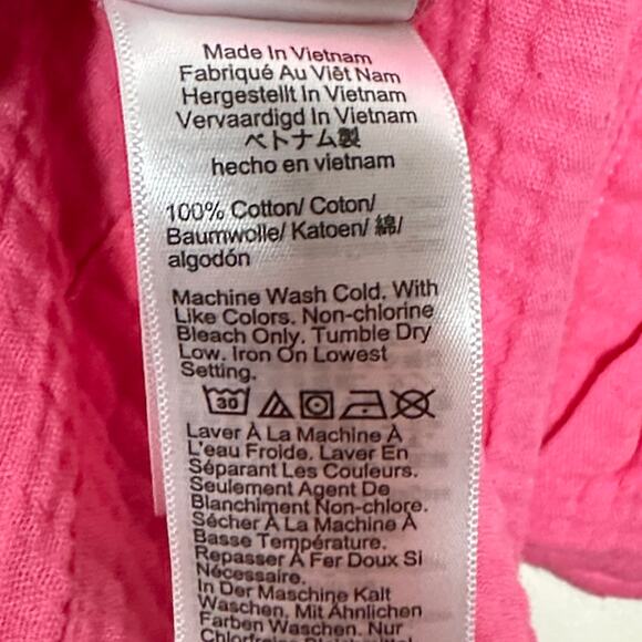 J. CREW V-Neck Shirt-Dress in Soft Gauze Bubblegum Pink Sz XL Tall $138 {MM52} - Picture 5 of 6